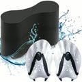 3 Pcs Swim Training Pull Buoy Hand Paddles Set Include 1 Buoy 2 Hand Paddles with Adjustable Straps Swim Training Equipment Kit for Adults
