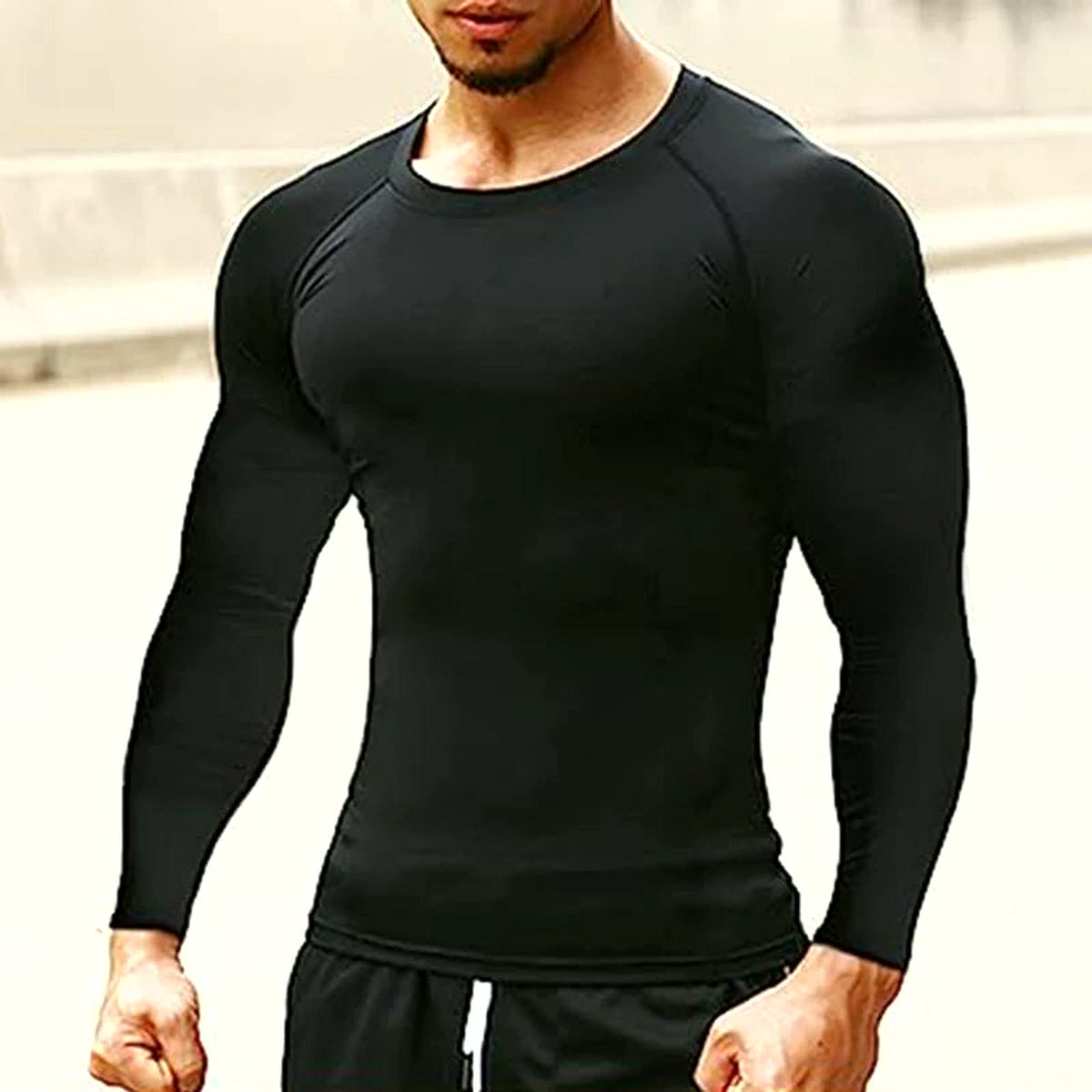 PrimeBuild Men's Long Sleeve Performance Shirt, product view 1
