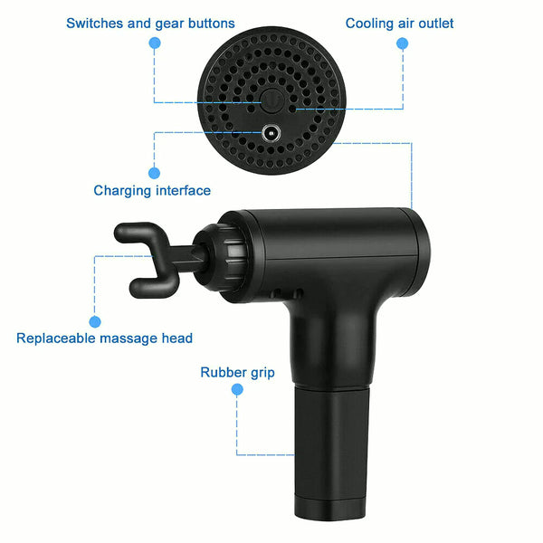 PrimeBuild™ Deep Tissue Massage Gun – Muscle Recovery & Performance Therapy