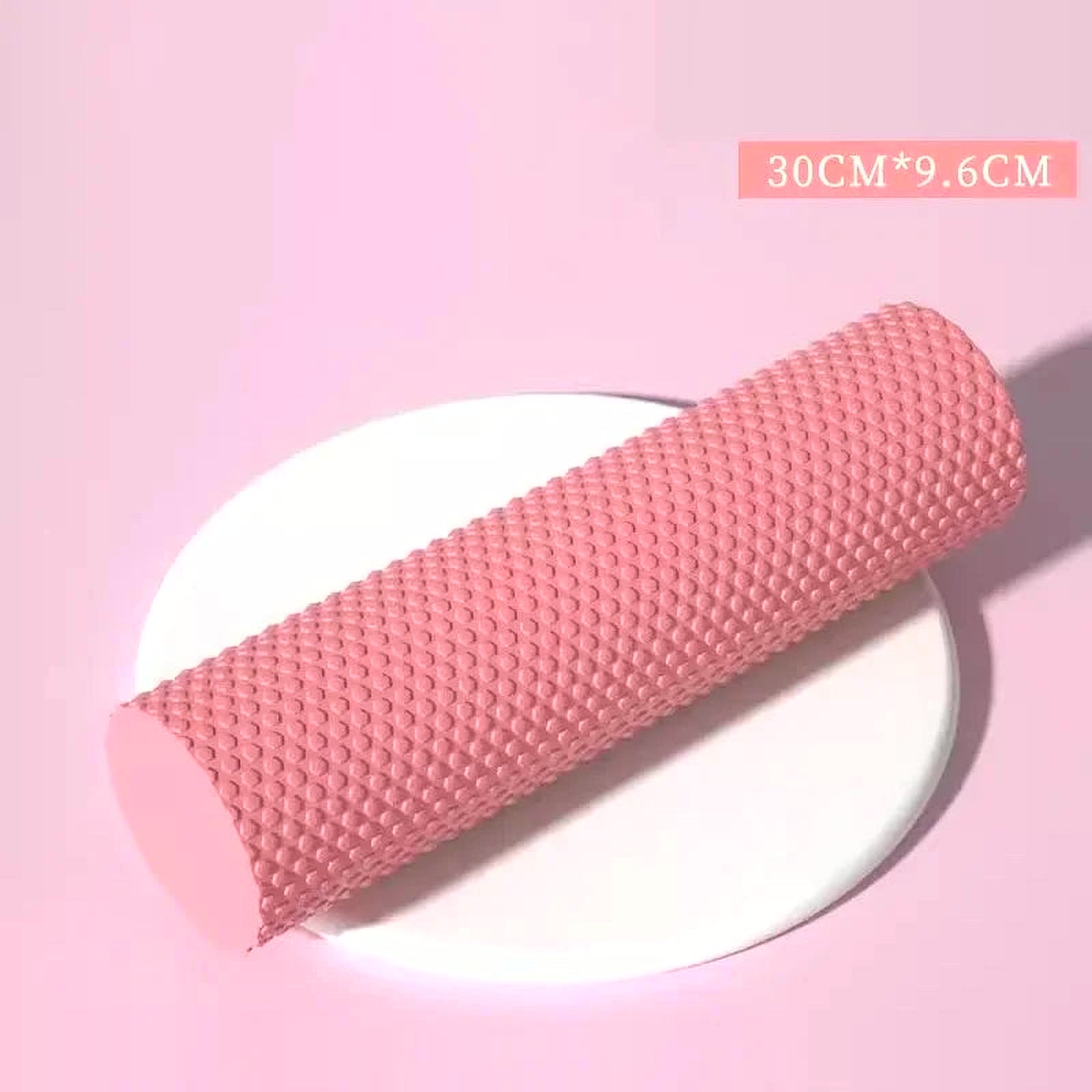 Diameter 9.6Cm Length 30Cm Yoga Roller EVA Foam Cylinder Hexagonal Roller for Pilates Exercise Enhanced Home Workouts