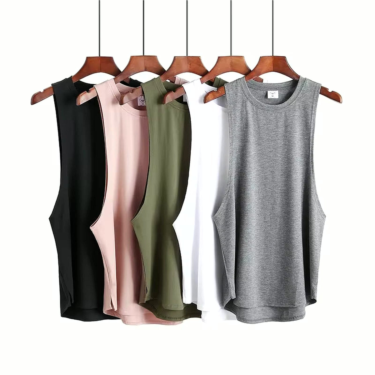 Fitness Clothing Blank Sleeveless Shirt Mens Gym Stringer Tank Top Bodybuilding Tanktop Men Sportwear Undershirt Fashion Vest