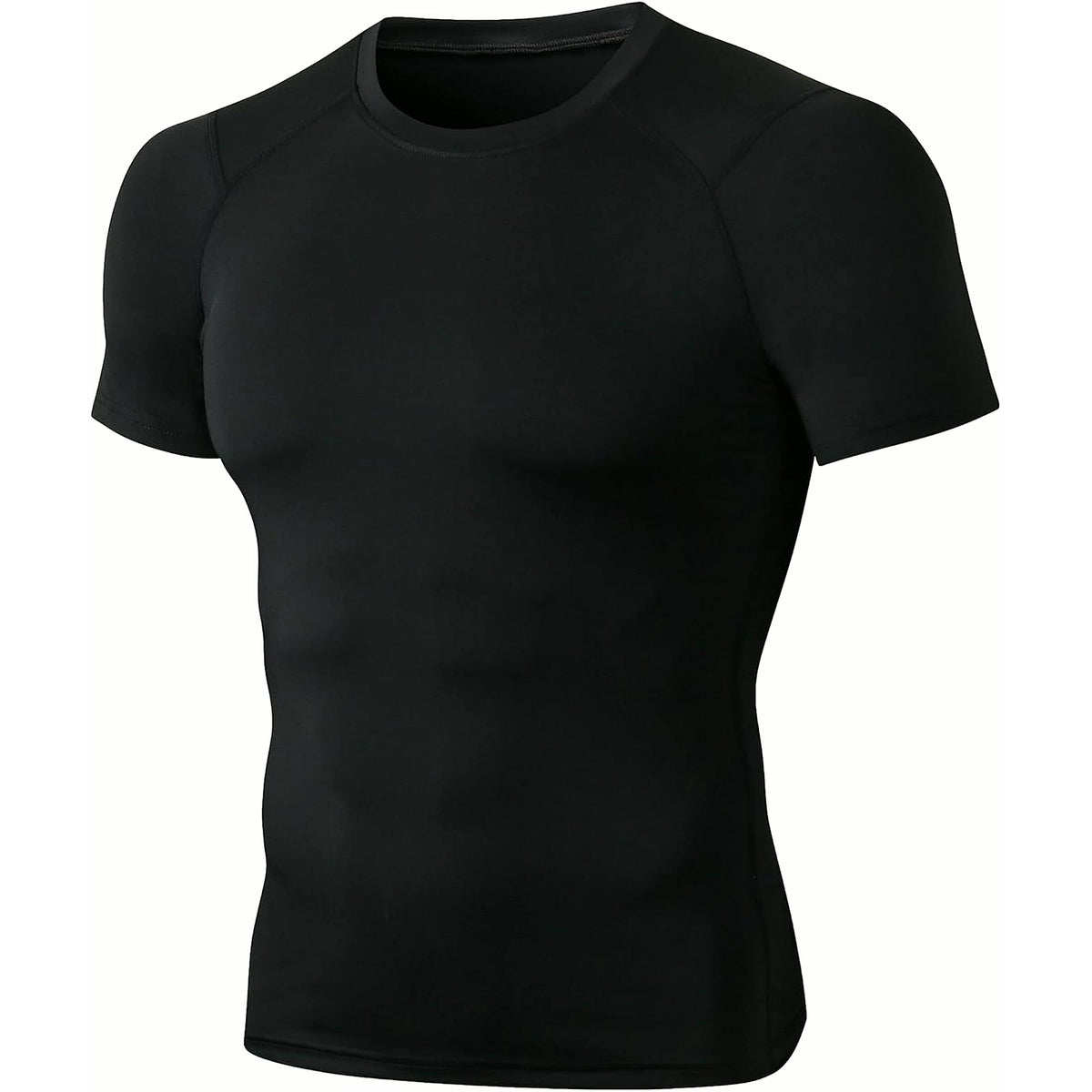 Men'S Compression Shirt Short Sleeve Cool Dry Workout Athletic T-Shirts Sports Undershirt Performance Compression Tops