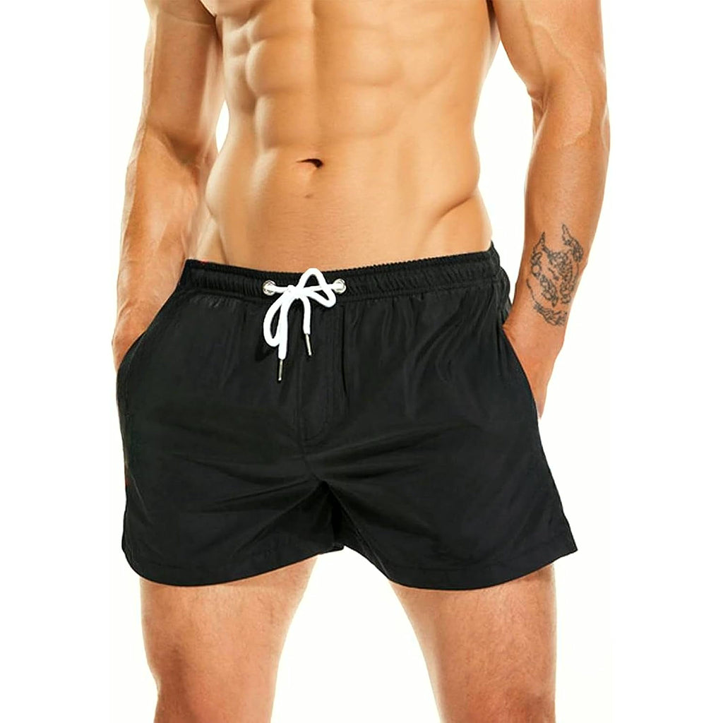 Men'S Swim Trunks 5" Quick Dry Bathing Suit Mens Sports Beach Shorts with Mesh Lining