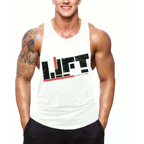 PrimeBuild™ Men's Bodybuilding Stringer Tank – Muscle Cut Gym Training Vest