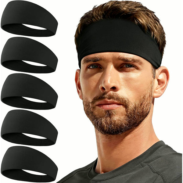 PrimeBuild™ Performance Sweat Headbands – Moisture-Wicking Workout Bands