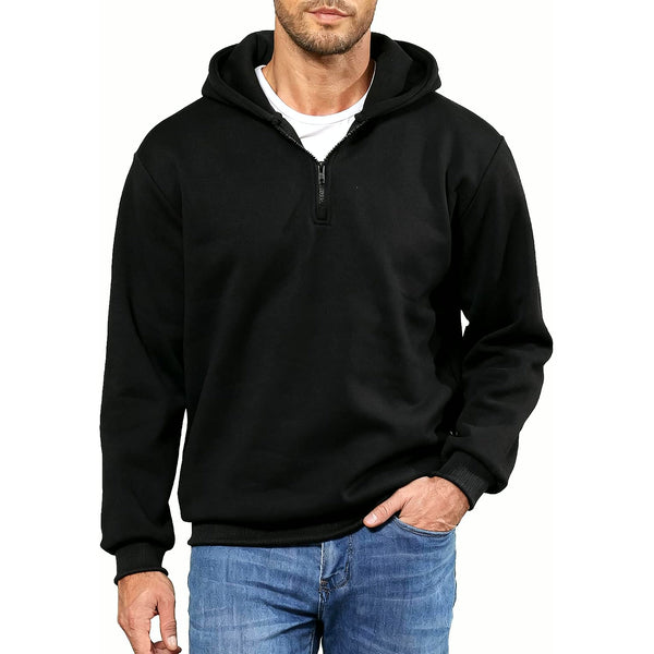 PrimeBuild™ Men's Quarter Zip Fleece Pullover – Training Hoodie