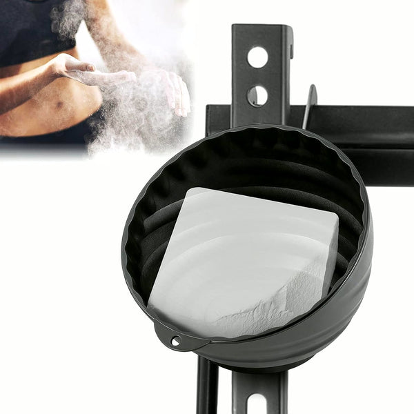 PrimeBuild™ Magnetic Gym Chalk Holder – Weightlifting Chalk Bowl