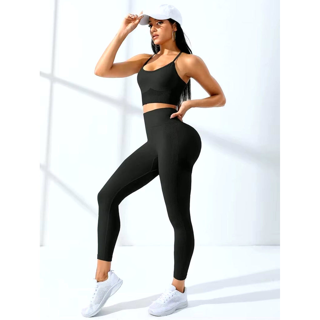 PrimeBuild Women's Seamless Yoga Set, product view 1