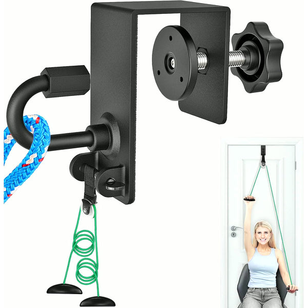PrimeBuild™ Heavy-Duty Door Anchor Pulley – Resistance Band & Mobility Trainer