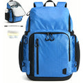 Gym Backpack for Men with Shoe Compartment for Multi-Sport | Water-Resistant Multi-Sport Gym Storage, Expandable Pocket Fits Basketball, Football, Shoe Compartment Separates Swim Gear