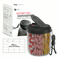 Weekly/7-Compartment Pill Organizer, Travel Pill Case with Anti-Mix Design & 20 Labels – Portable Supplement Container