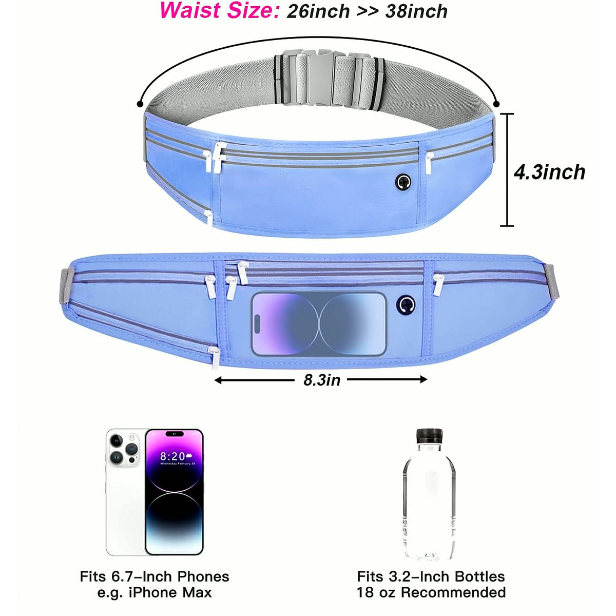 PrimeBuild Slim Running Belt, product view 2