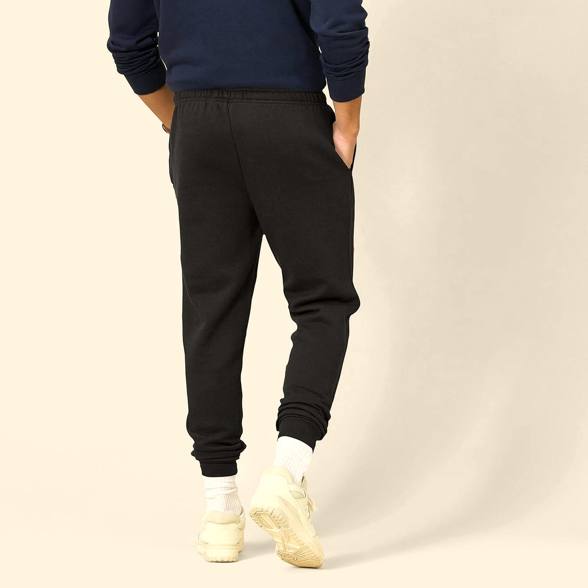 Men'S Relaxed Fit Fleece Joggers Sweatpants with Drawstring Waist, Tapered Leg, Ribbed Cuffs, Brushed Interior