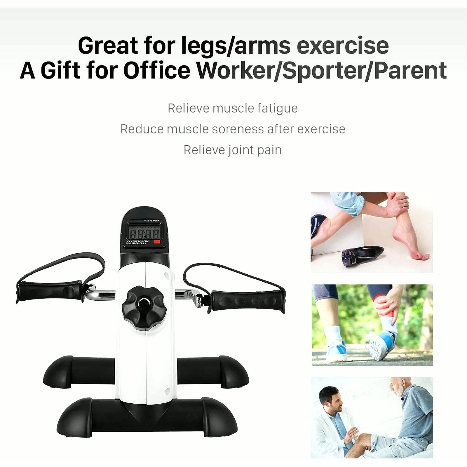 Mini Exercise Bike,  under Desk Bike Pedal Exerciser, Peddler Exerciser