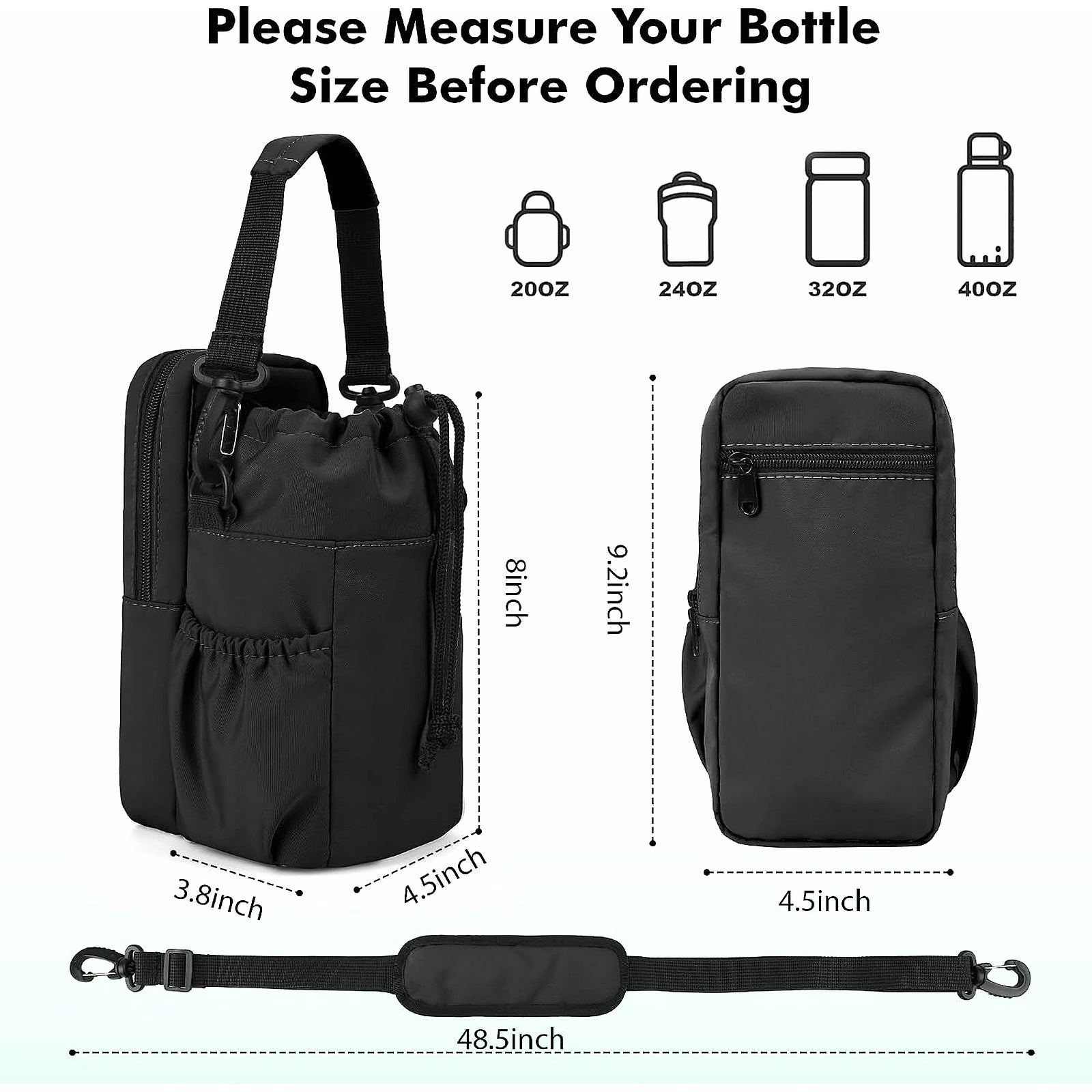 PrimeBuild Insulated Water Bottle Carrier, product view 2