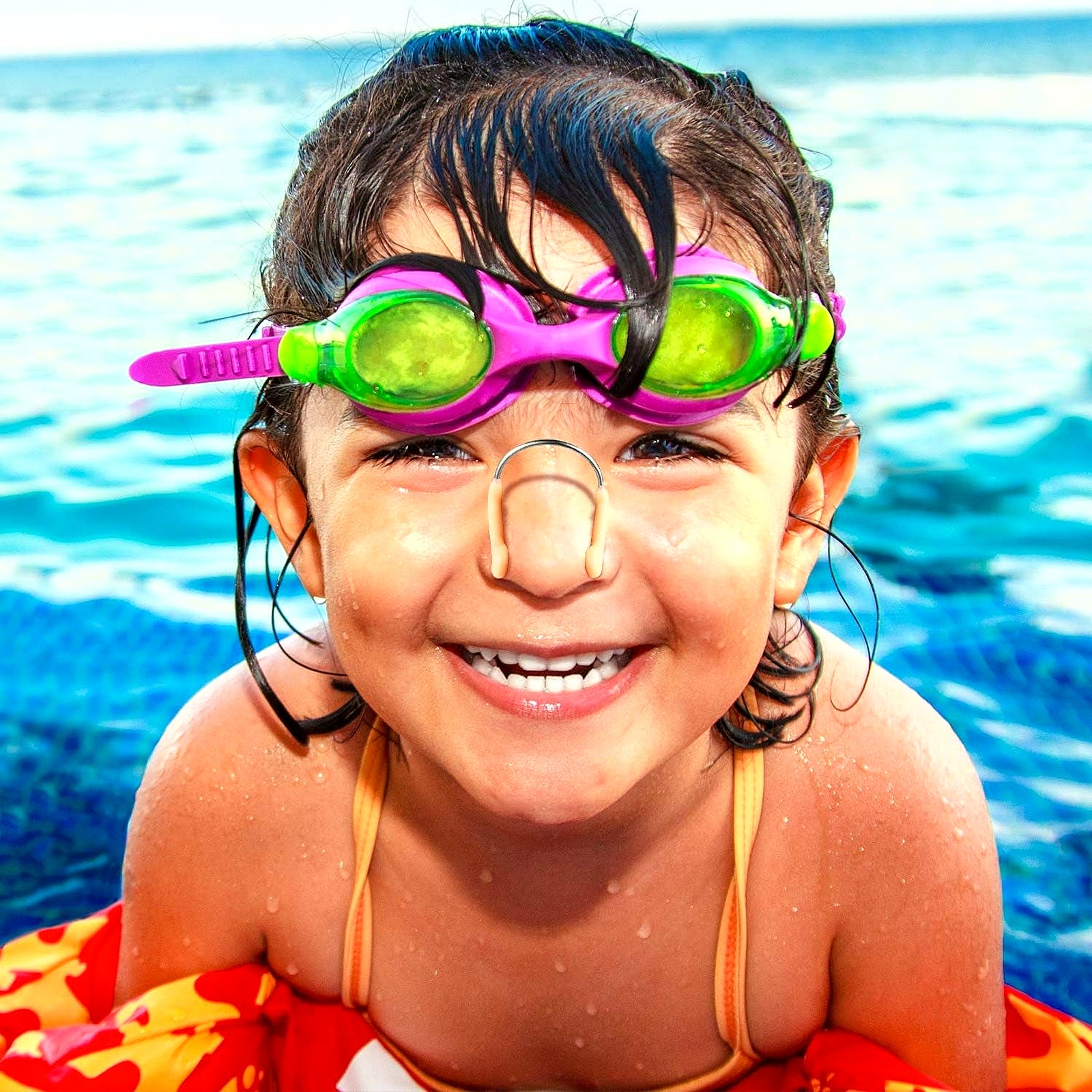 12 Pieces Swimming Nose Plug Metal Swim Nose Clip for Adult Training Swimming Beginners