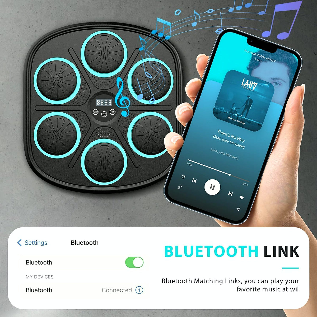 PrimeBuild Smart Music Boxing Trainer, product view 2
