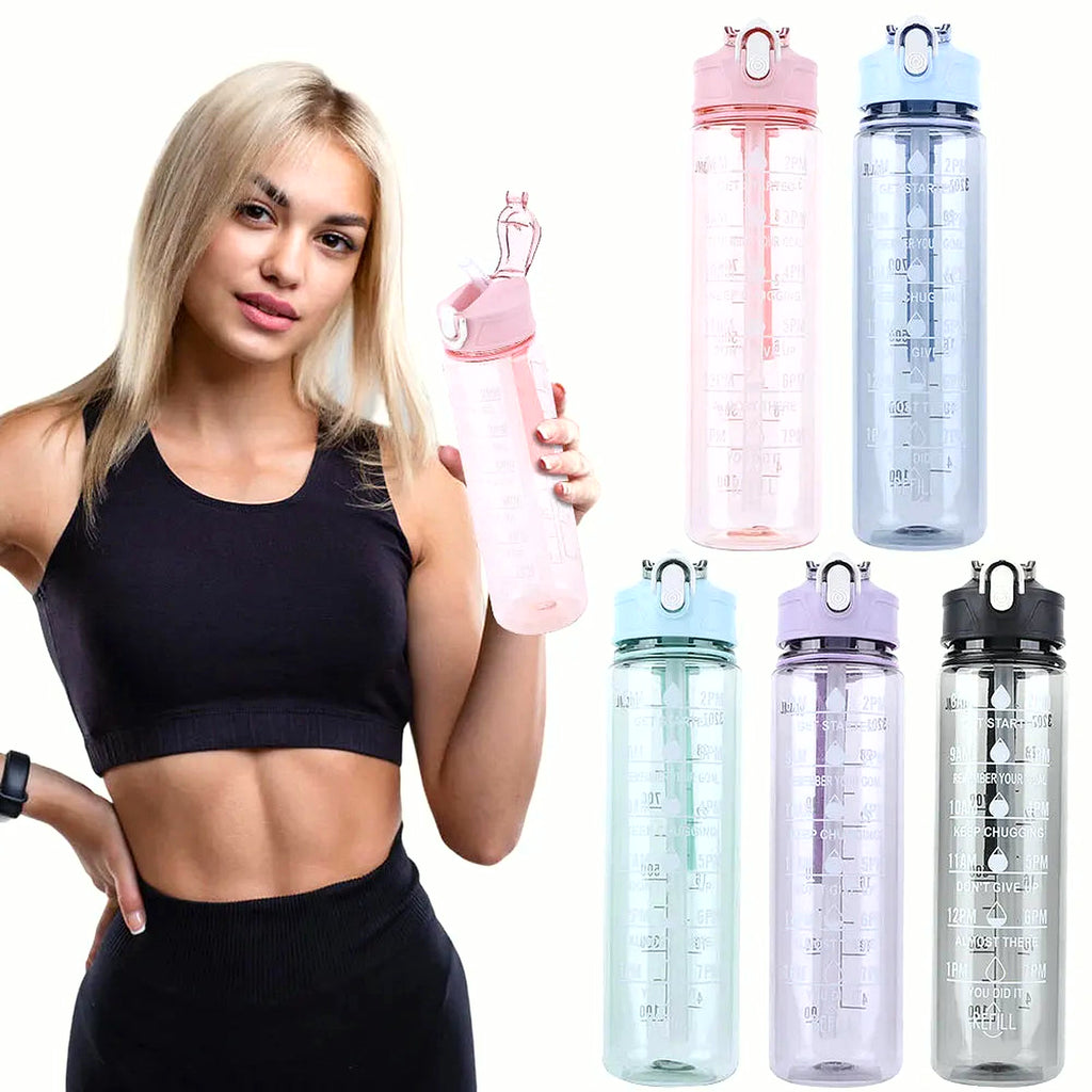 PrimeBuild Motivational Sports Water Bottle, product view 2