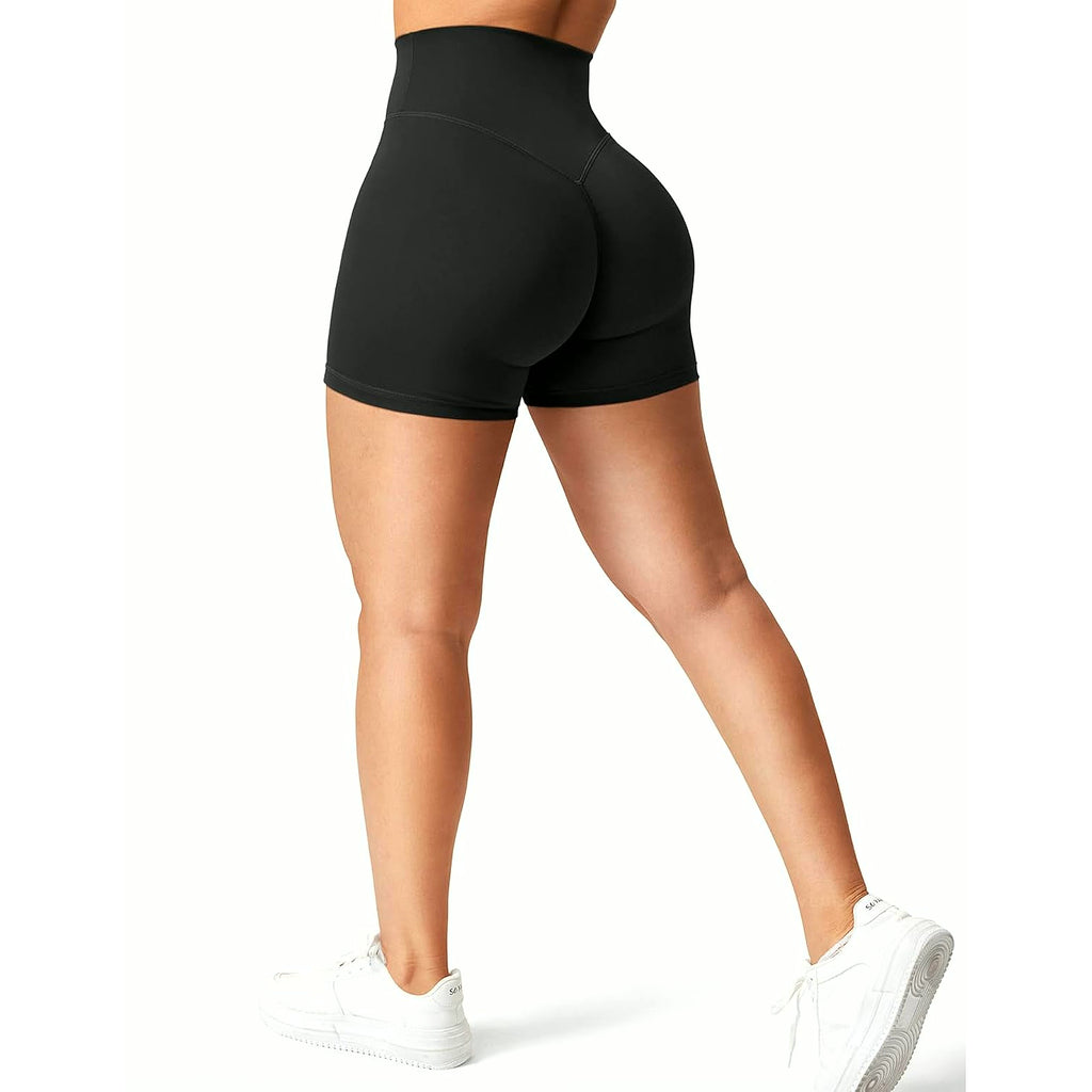 Softhue Women'S Biker Shorts 3.6" /4.5" / 6" Workout Gym Shorts High Waist Tummy Control Hidden Scrunch Running Yoga