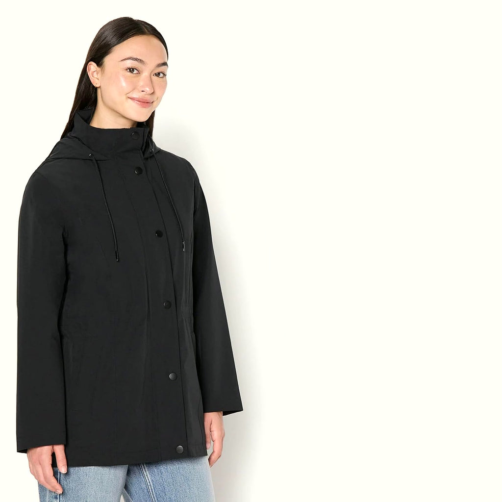 Women'S Lightweight Waterproof Hooded Rain Jacket