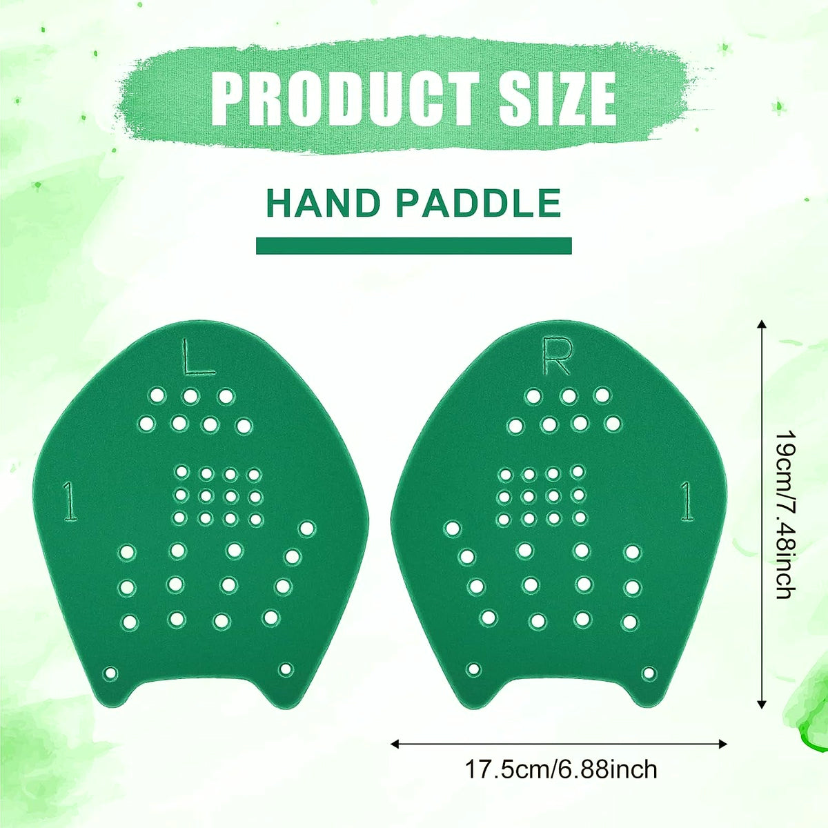 PrimeBuild Swim Training Hand Paddles, product view 2