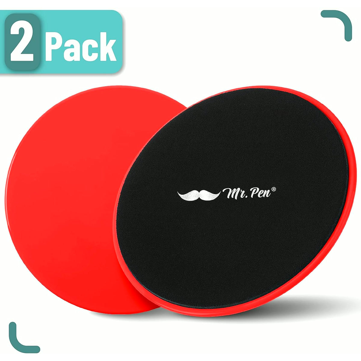 Core Sliders for Working Out - 2 Pack Dual Sided Workout Sliders Discs