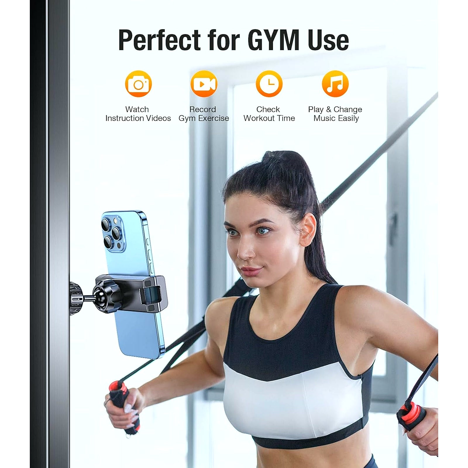 PrimeBuild Magnetic Gym Phone Holder, product view 2