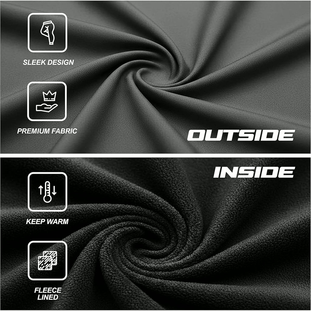 Lightweight Brushed Fleece Lined Leggings Women 2 Pk High Waisted Compression Womens Leggings with Pockets