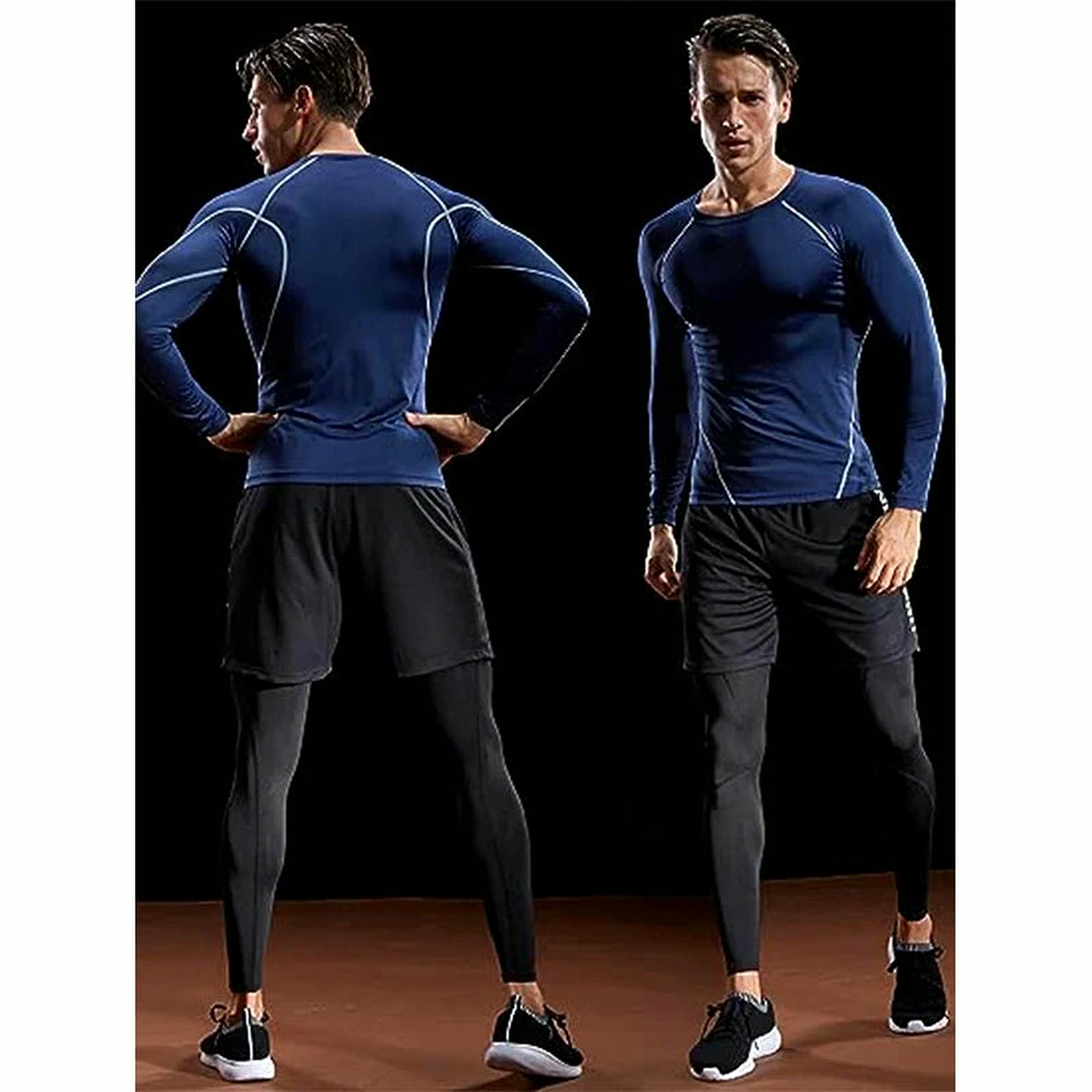 PrimeBuild Men's Long Sleeve Compression Shirt, product view 3