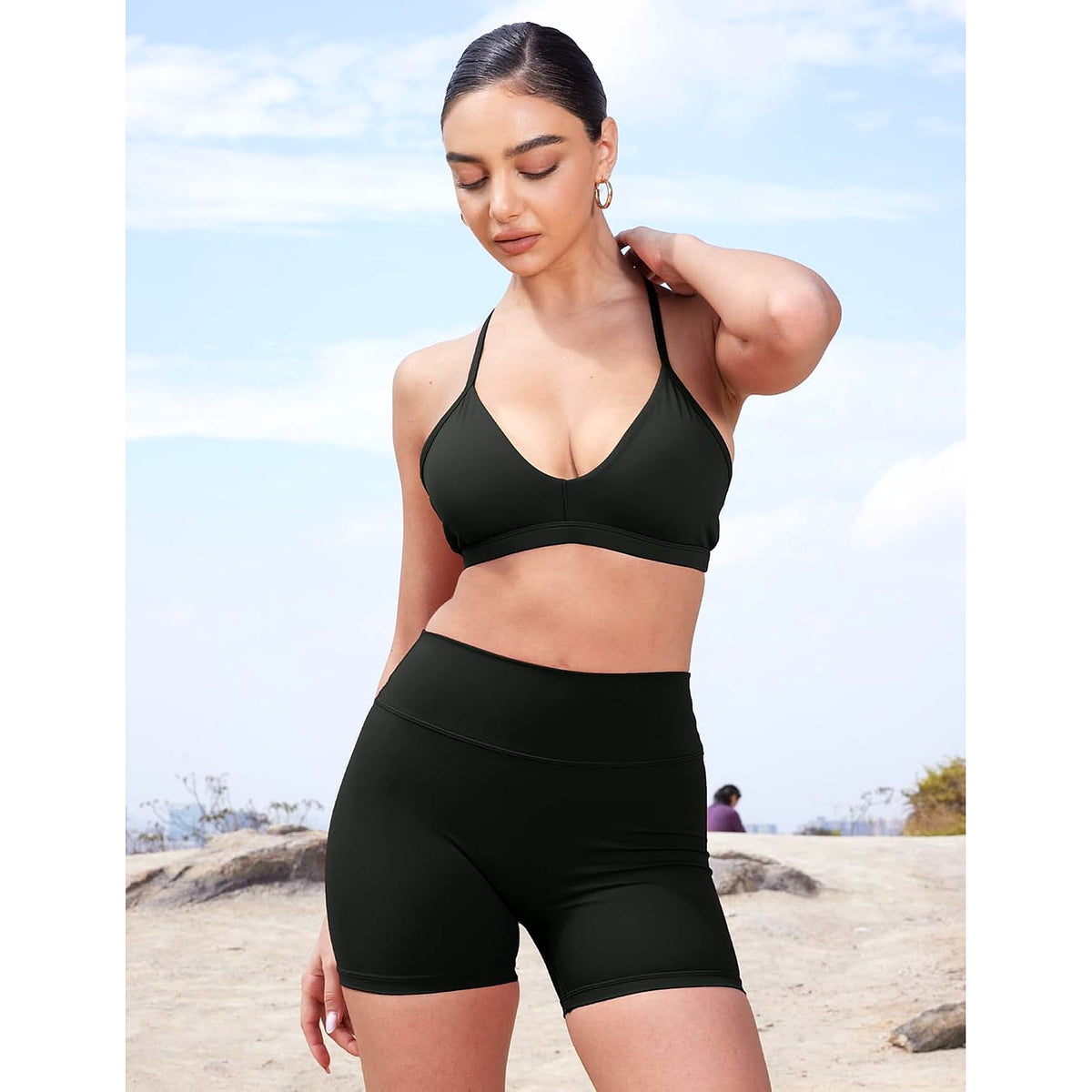 Softhue Women'S Biker Shorts 3.6" /4.5" / 6" Workout Gym Shorts High Waist Tummy Control Hidden Scrunch Running Yoga