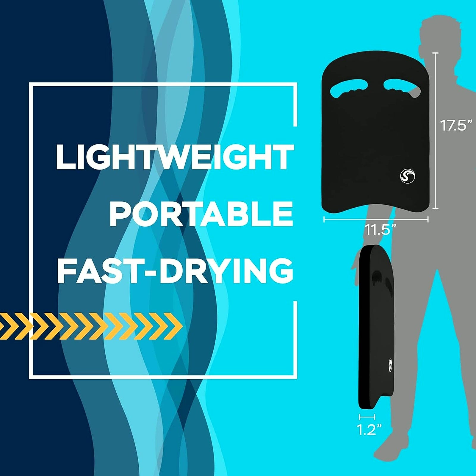 Swimming Kickboard - One Size Fits All - a Great Training Aid for Children and Adults