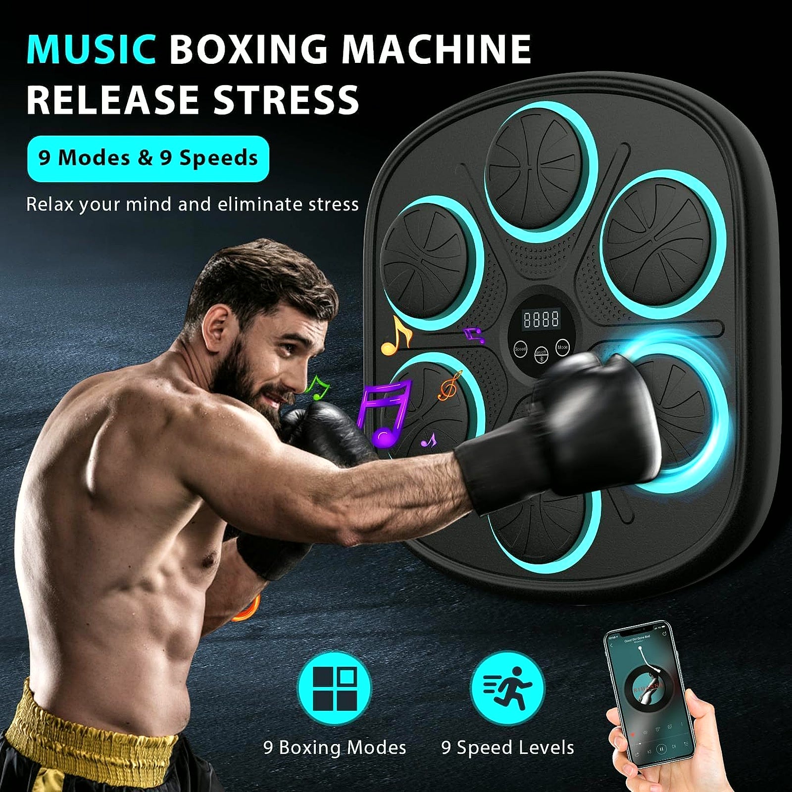 PrimeBuild Smart Music Boxing Trainer, product view 3