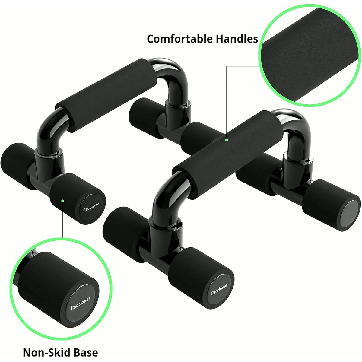 Push up Bars Gym Exercise Equipment Fitness 1 Pair Pushup Handles with Cushioned Foam Grip and Non-Slip Sturdy Structure Push up Bars for Men & Women