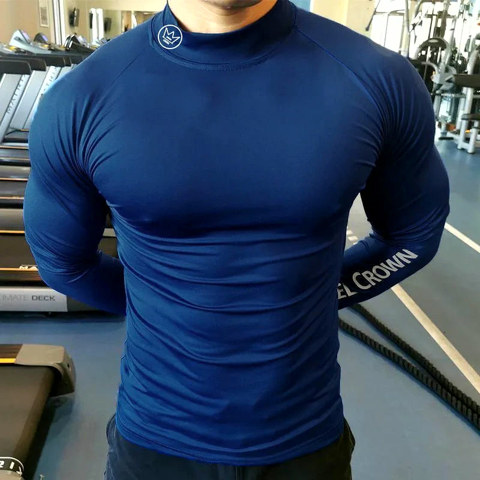 New Running T-Shirt Men'S Long Sleeve Compression Shirt Gym Training Top Man Bodybuilding Workout Clothing
