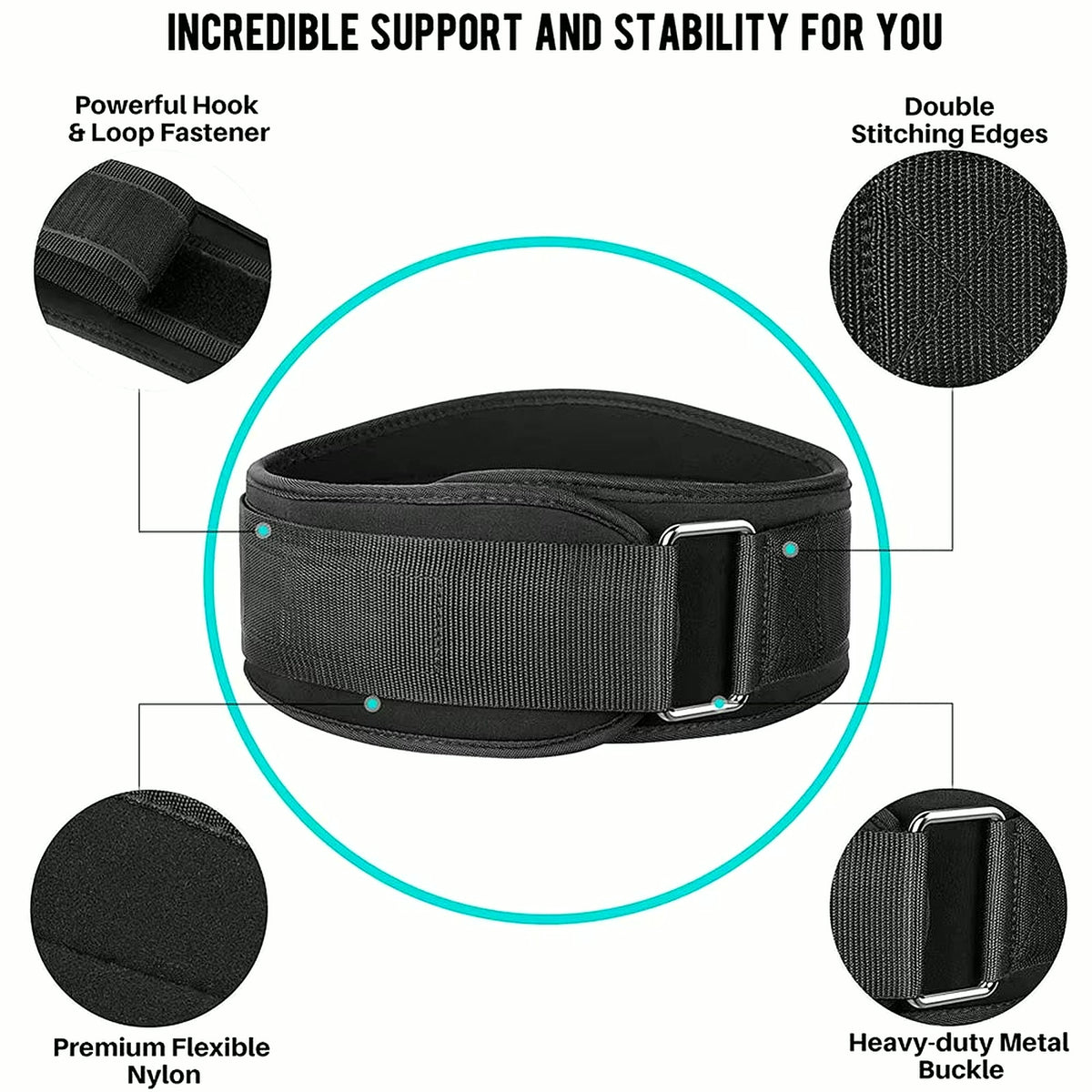 PrimeBuild Adjustable Weight Lifting Belt, product view 3