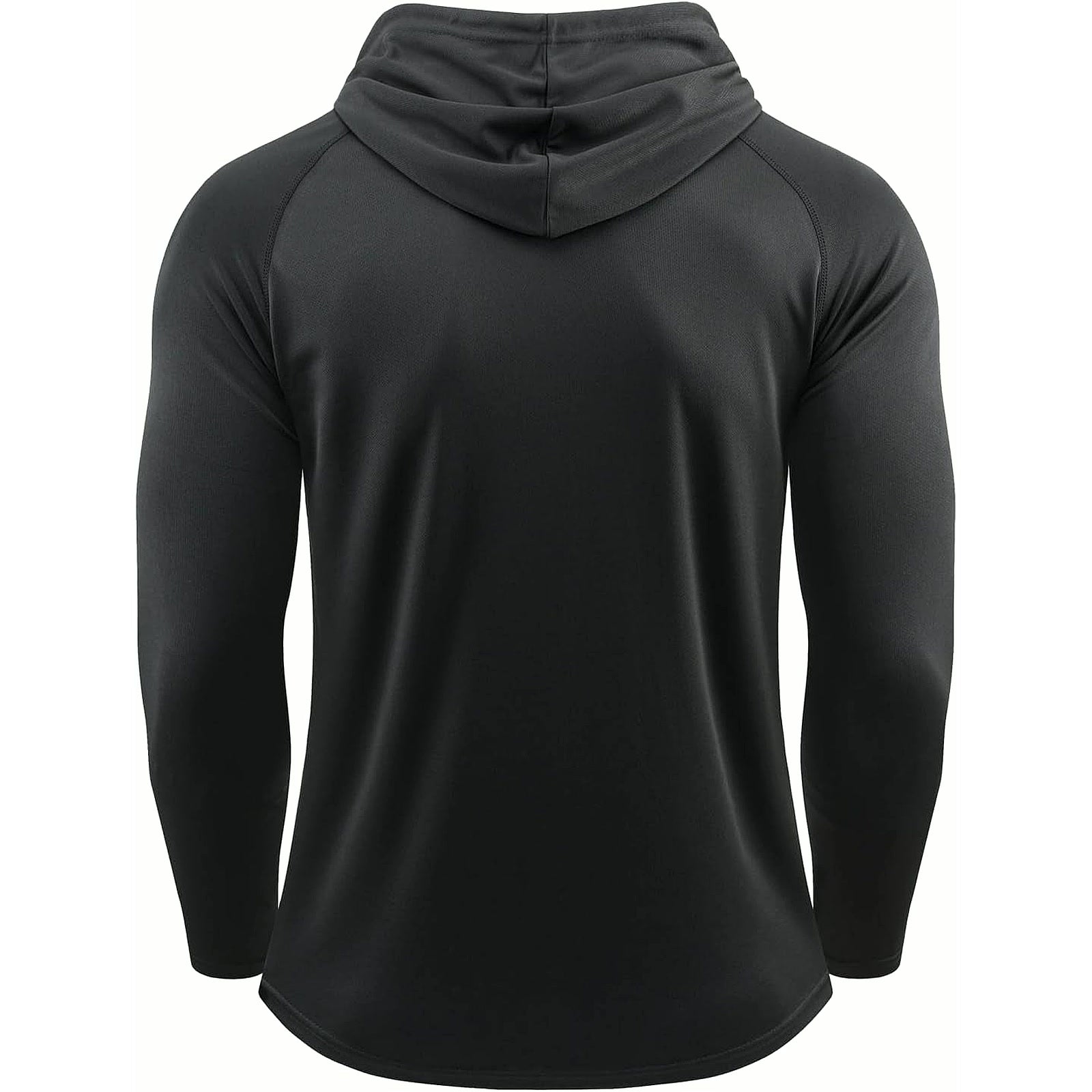 Mens Quick Dry Hoodies Long Sleeve Workout Athletic Gym Hooded Shirts