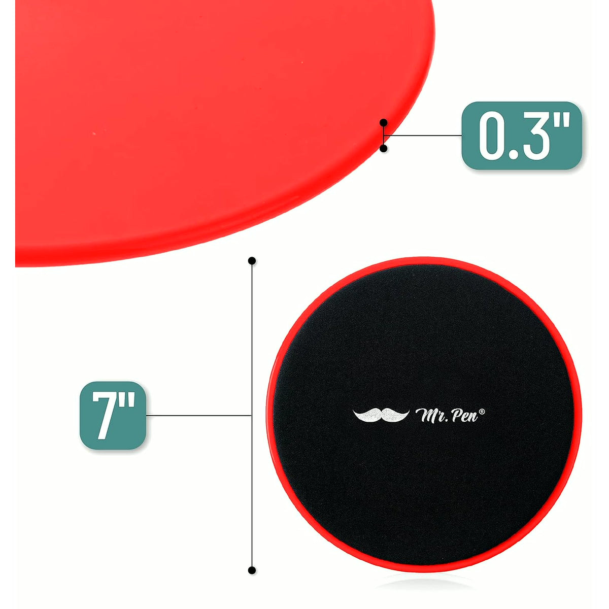 Core Sliders for Working Out - 2 Pack Dual Sided Workout Sliders Discs