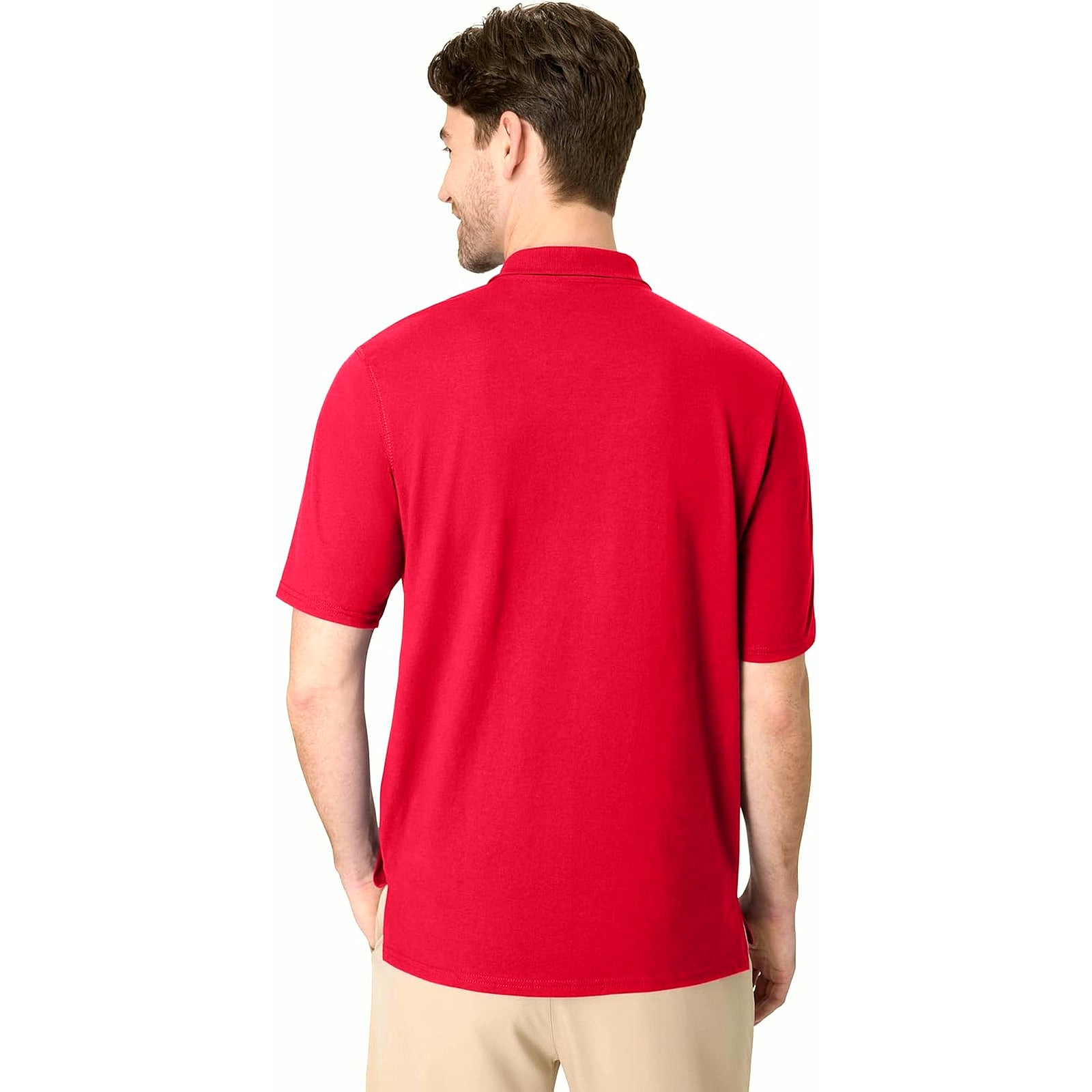 Mens X-Temp Performance Polo, Cotton Blend Sport Shirt for Men with Odor Control