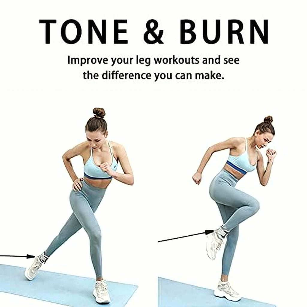 Fitness Ankle Straps for Cable Machines, 2 Pack Comfortable Adjustable Padded Ankle Wrist Cuffs, Kickback Glute Workouts for Men Women, D-Ring Leg Straps with Neoprene Padding