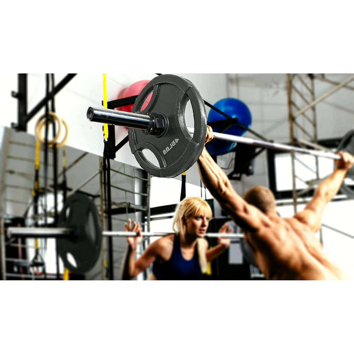 Olympic Barbell Clamps Collars Quick Release Pair of Locking Weight Clips Fit 2 Inch Barbell for Weightlifting