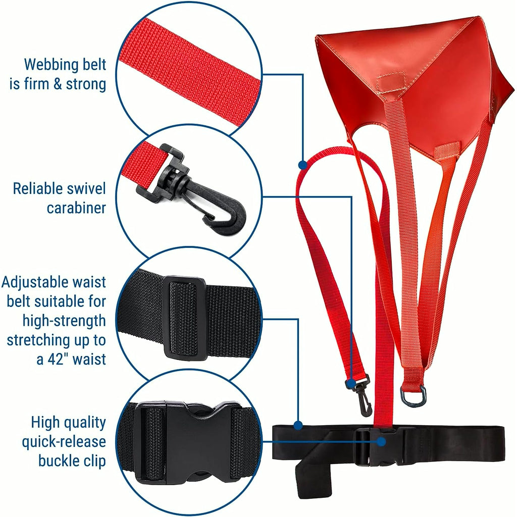 Swim Parachute - Resistance Training Equipment with Swimming Tempo Trainers