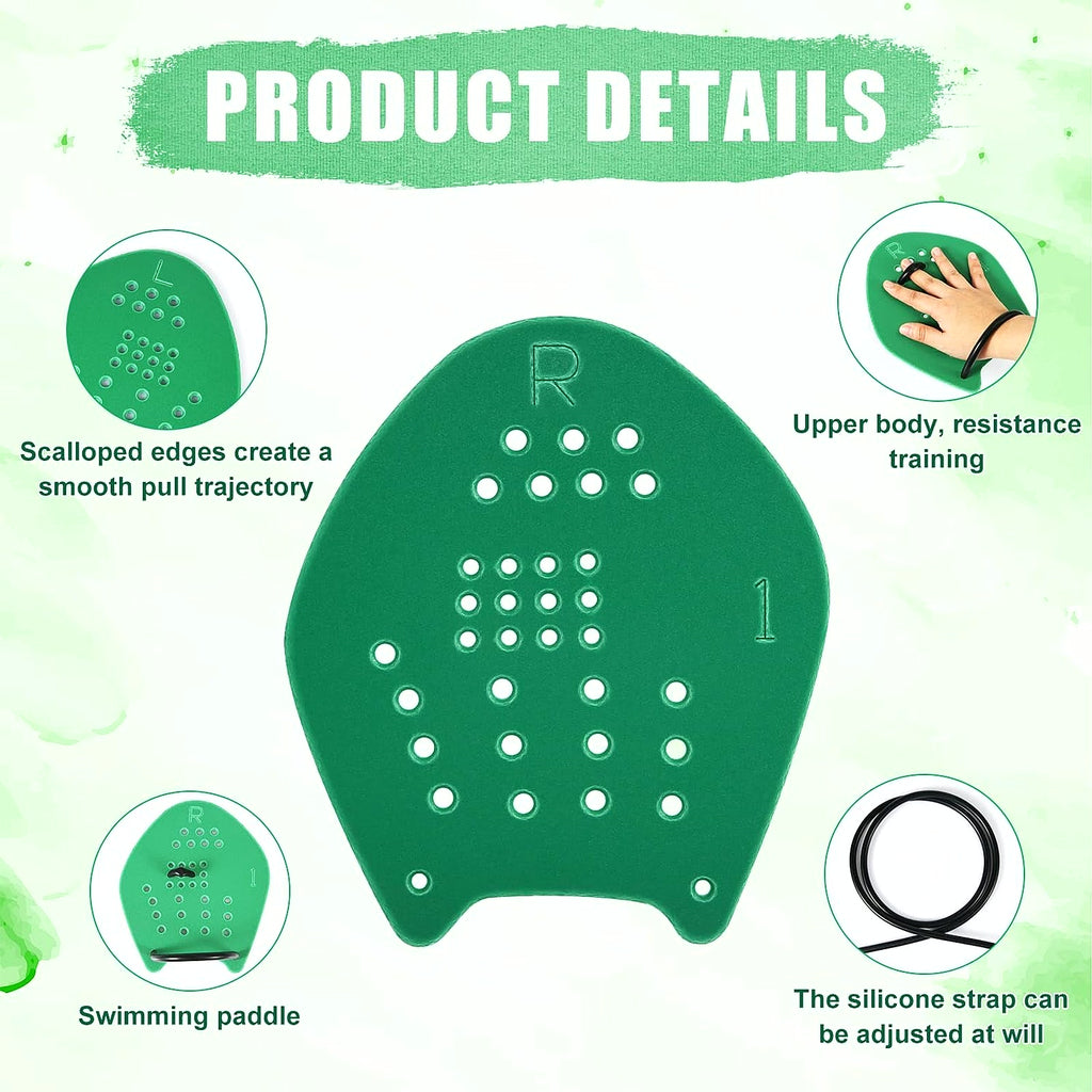 PrimeBuild Swim Training Hand Paddles, product view 4