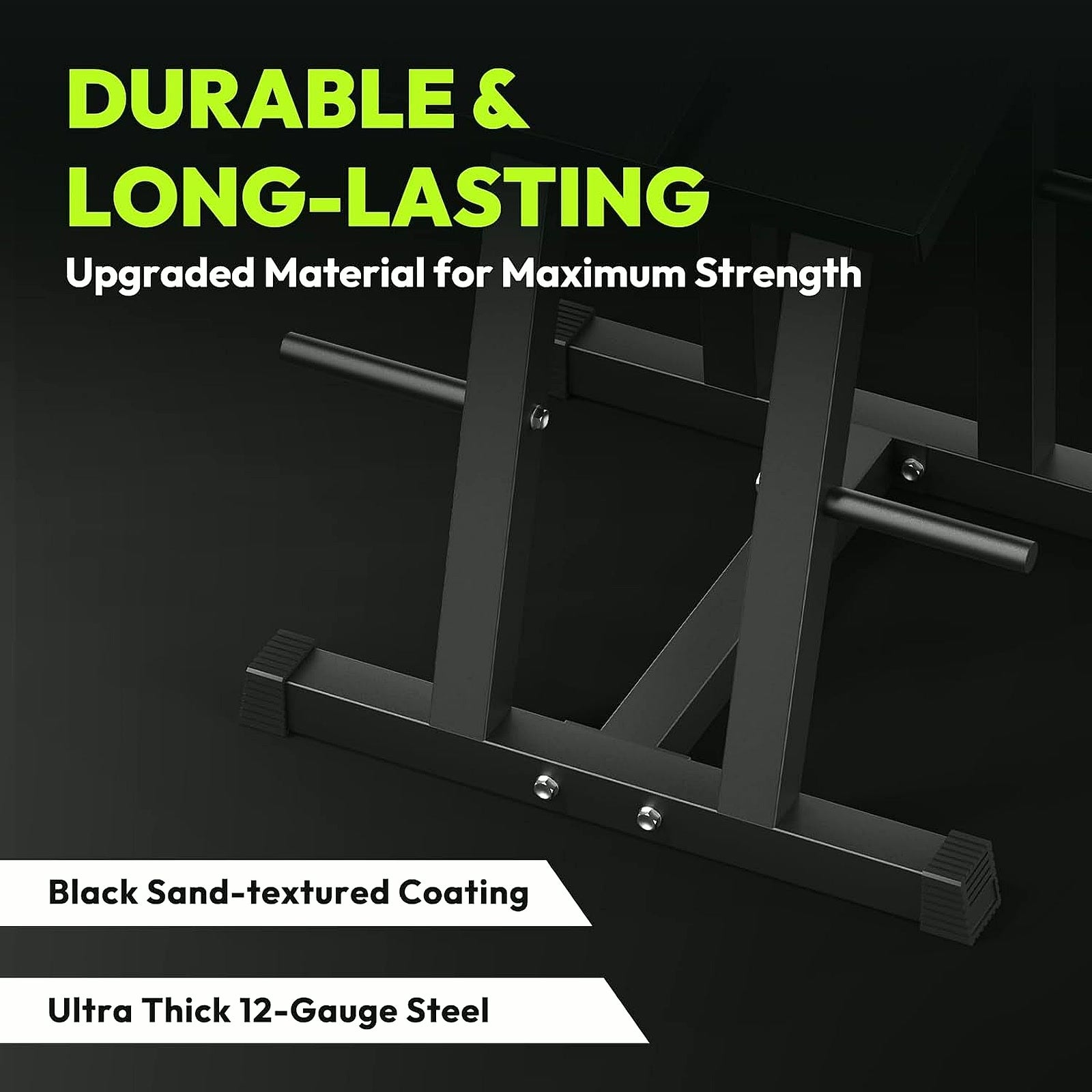 Adjustable Dumbbell Rack with Plate Storage, 500 Lb Capacity | Dumbbell Stand, Space-Saving, Storage Organizer, Stable for Dumbbells, Heavy Duty Column Stand