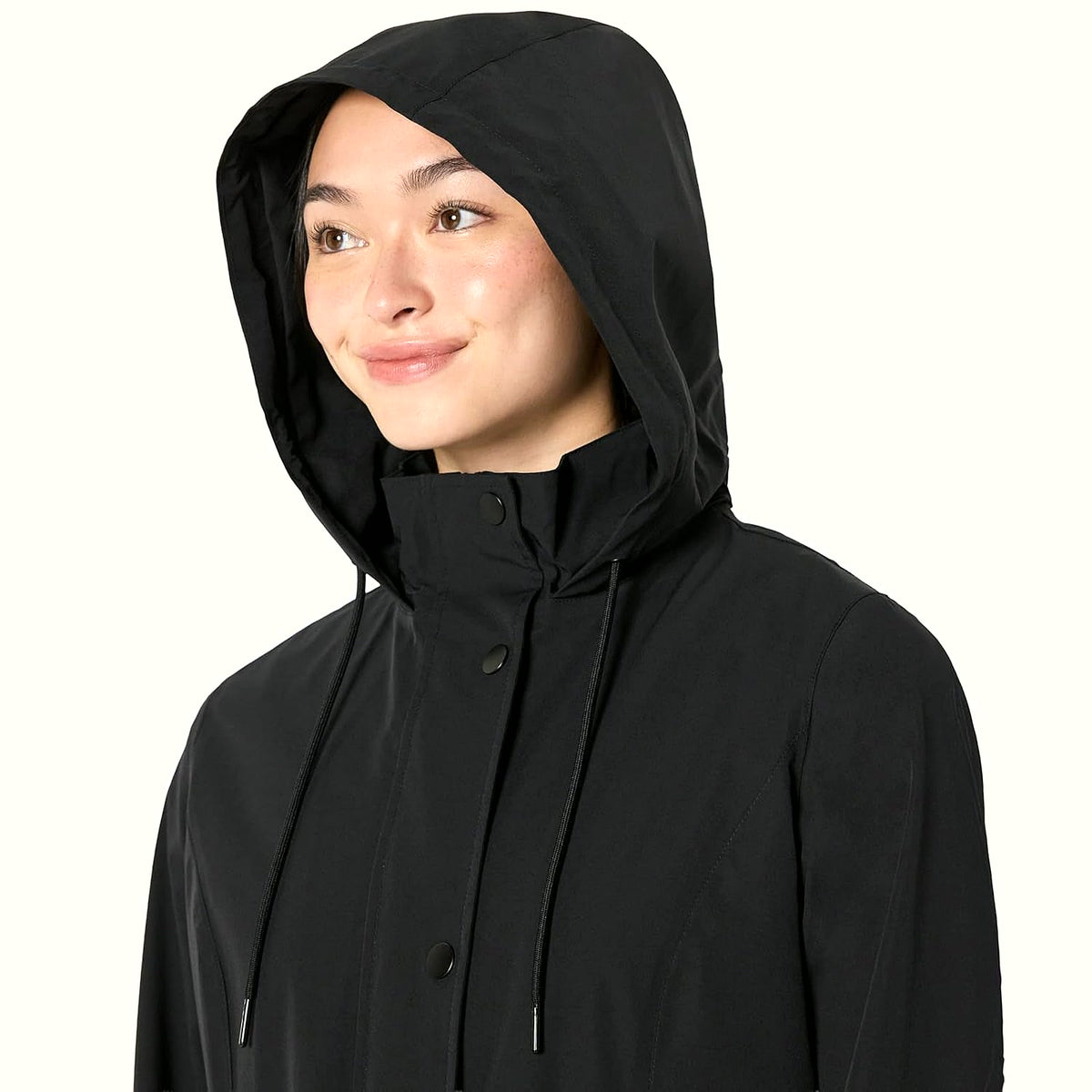 Women'S Lightweight Waterproof Hooded Rain Jacket