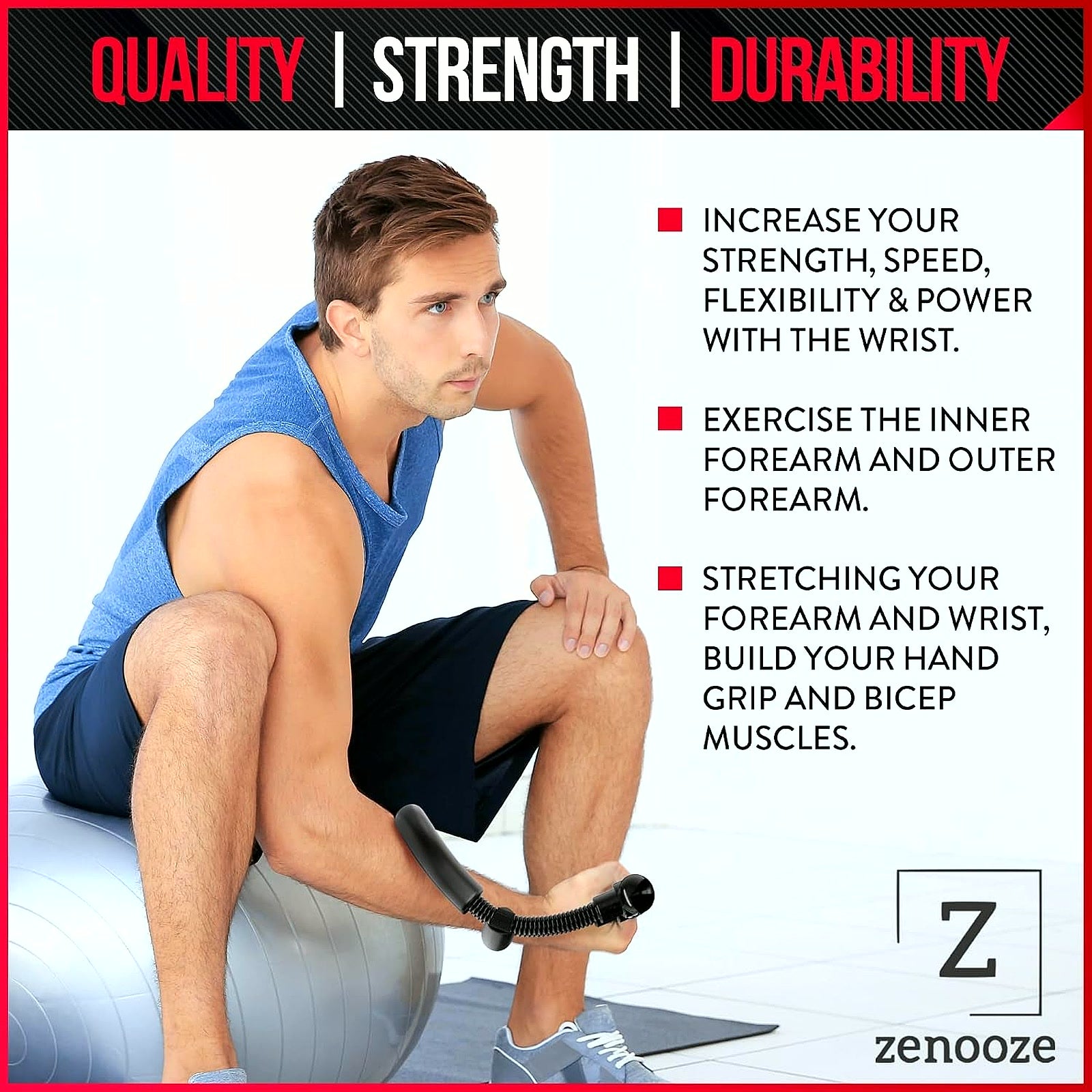 PrimeBuild Adjustable Wrist Strengthener, product view 4