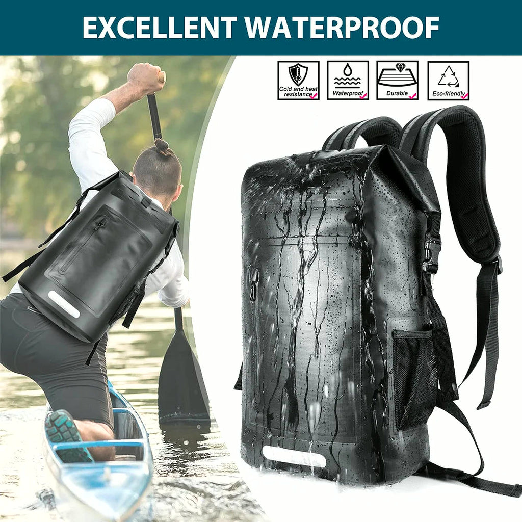 Large Capacity Swimming Waterproof Backpack, Beach, Drifting, Surfing, Diving, Waterproof Backpack 35L Dry Pack