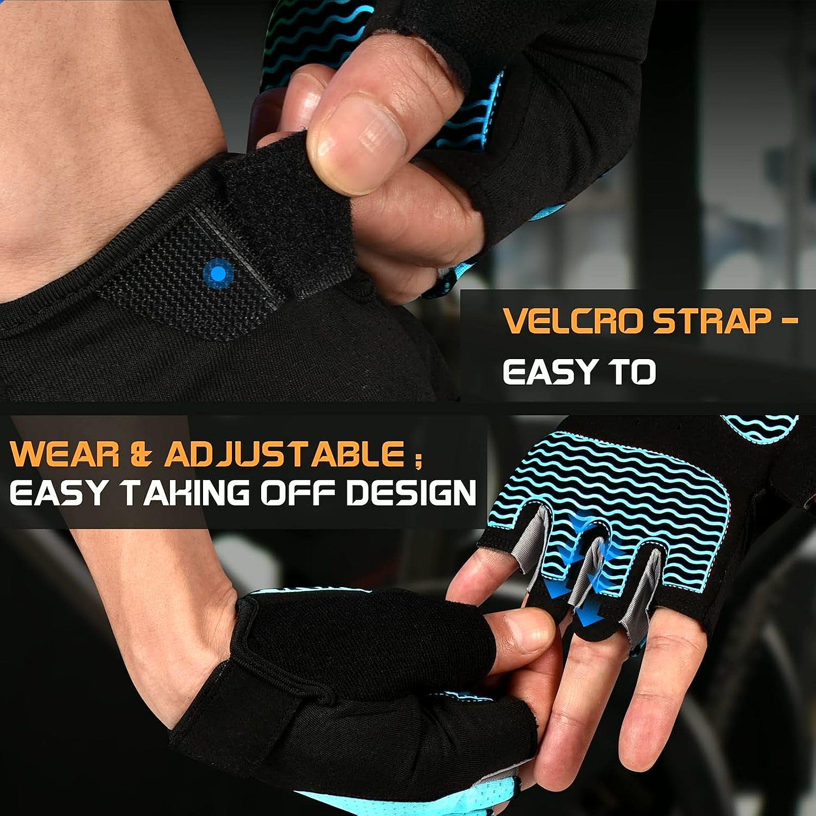 PrimeBuild Women's Workout Gloves, product view 4