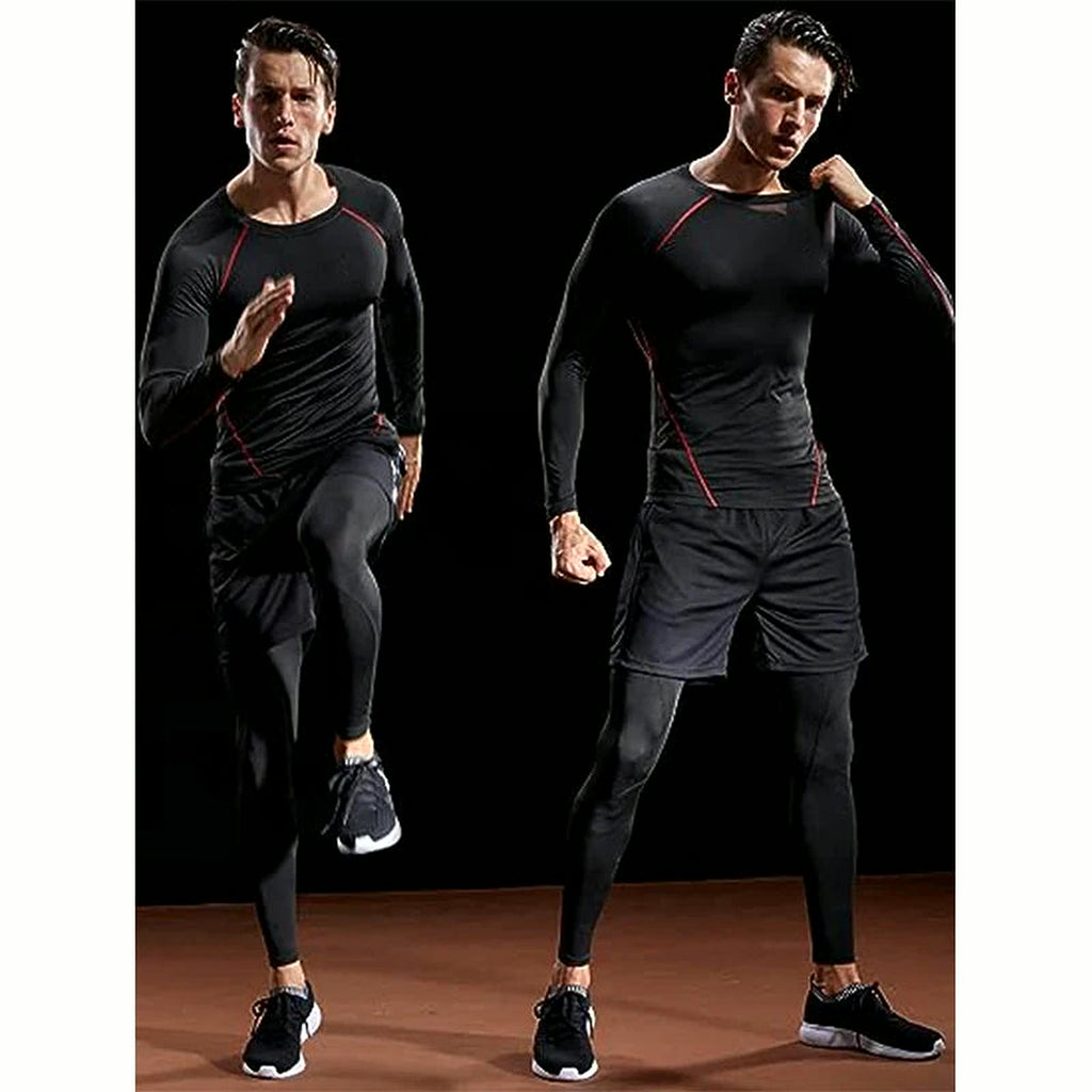 PrimeBuild Men's Long Sleeve Compression Shirt, product view 4