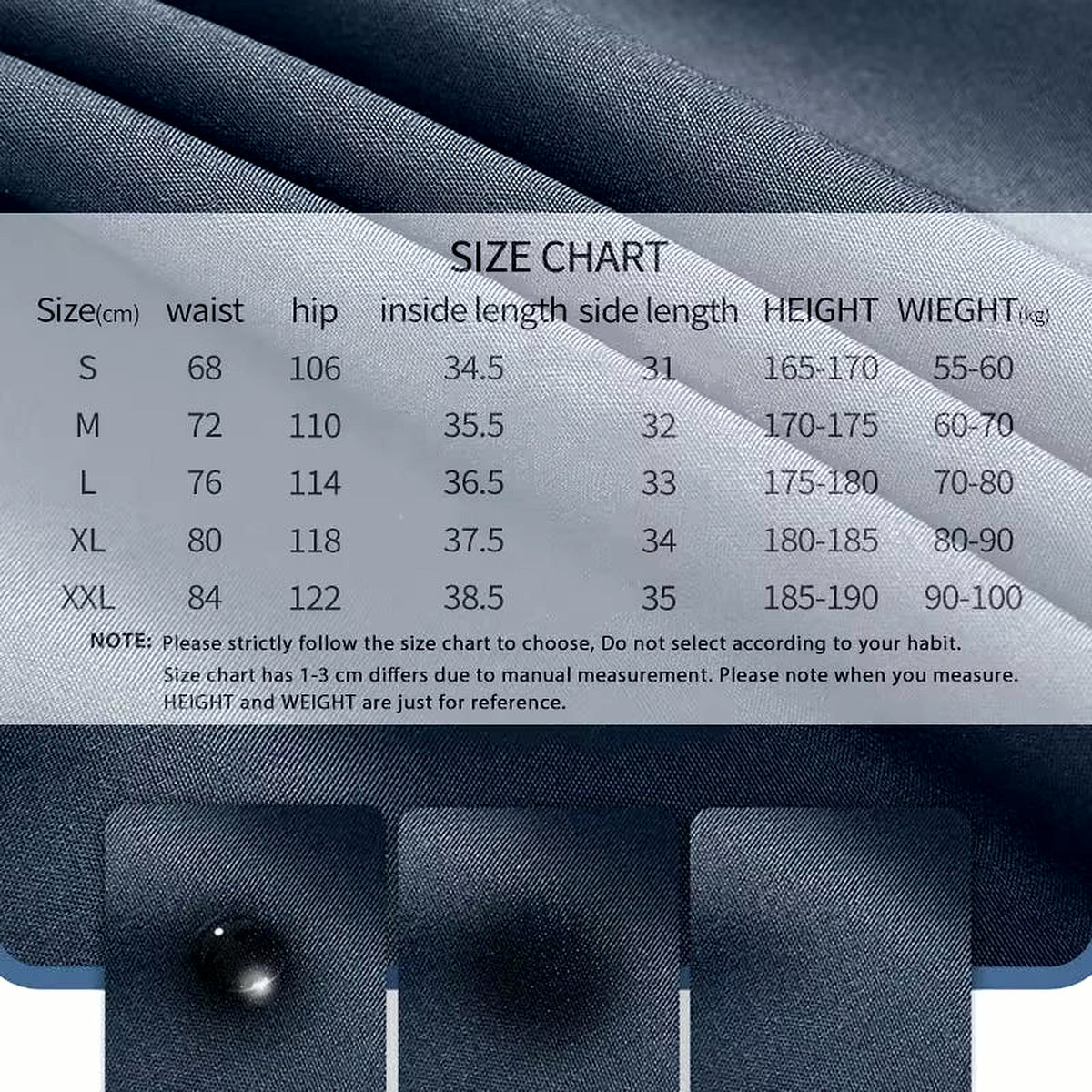 PrimeBuild Men's Double Layer Performance Shorts, product view 5