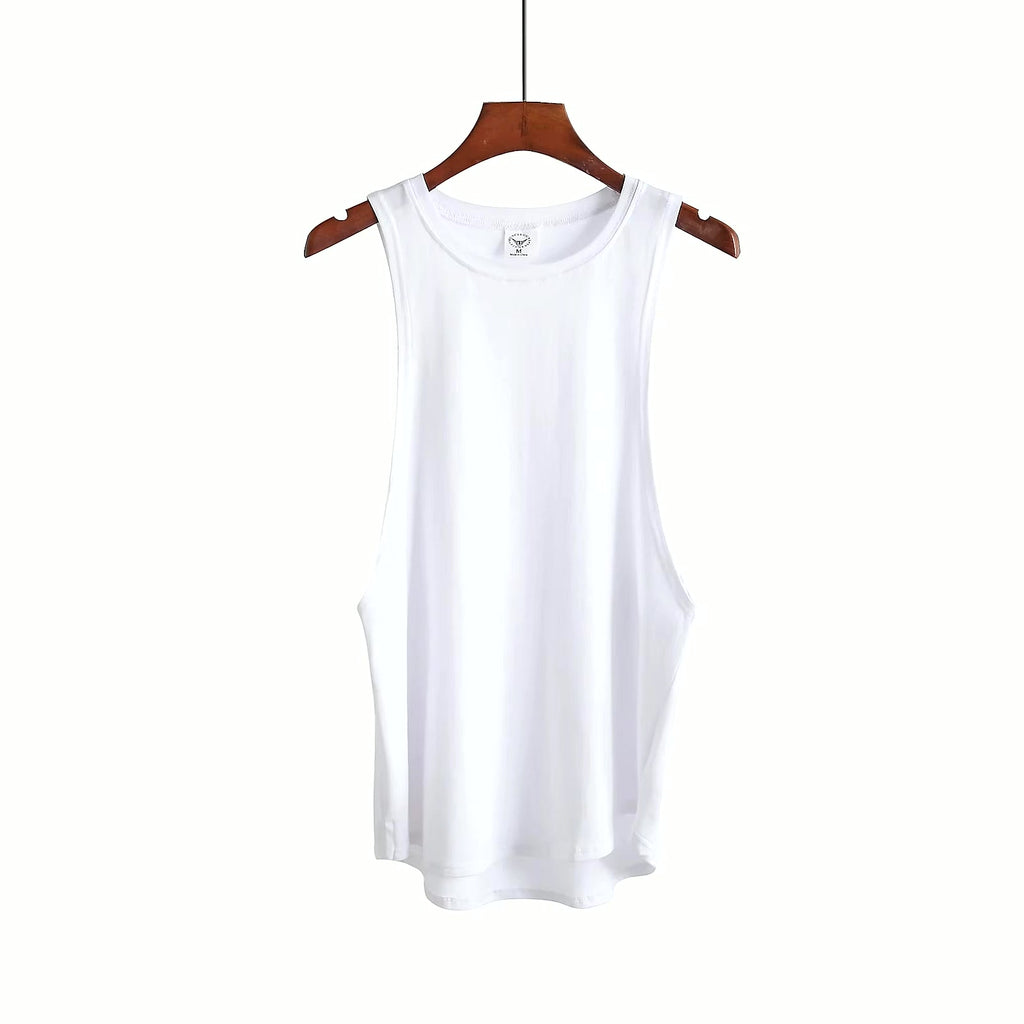 Fitness Clothing Blank Sleeveless Shirt Mens Gym Stringer Tank Top Bodybuilding Tanktop Men Sportwear Undershirt Fashion Vest